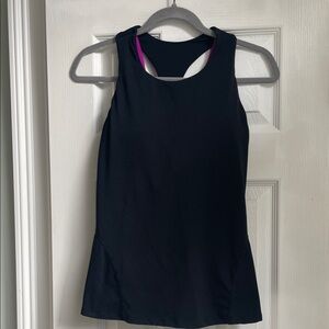 Fabletics Black and Pink Tank Top